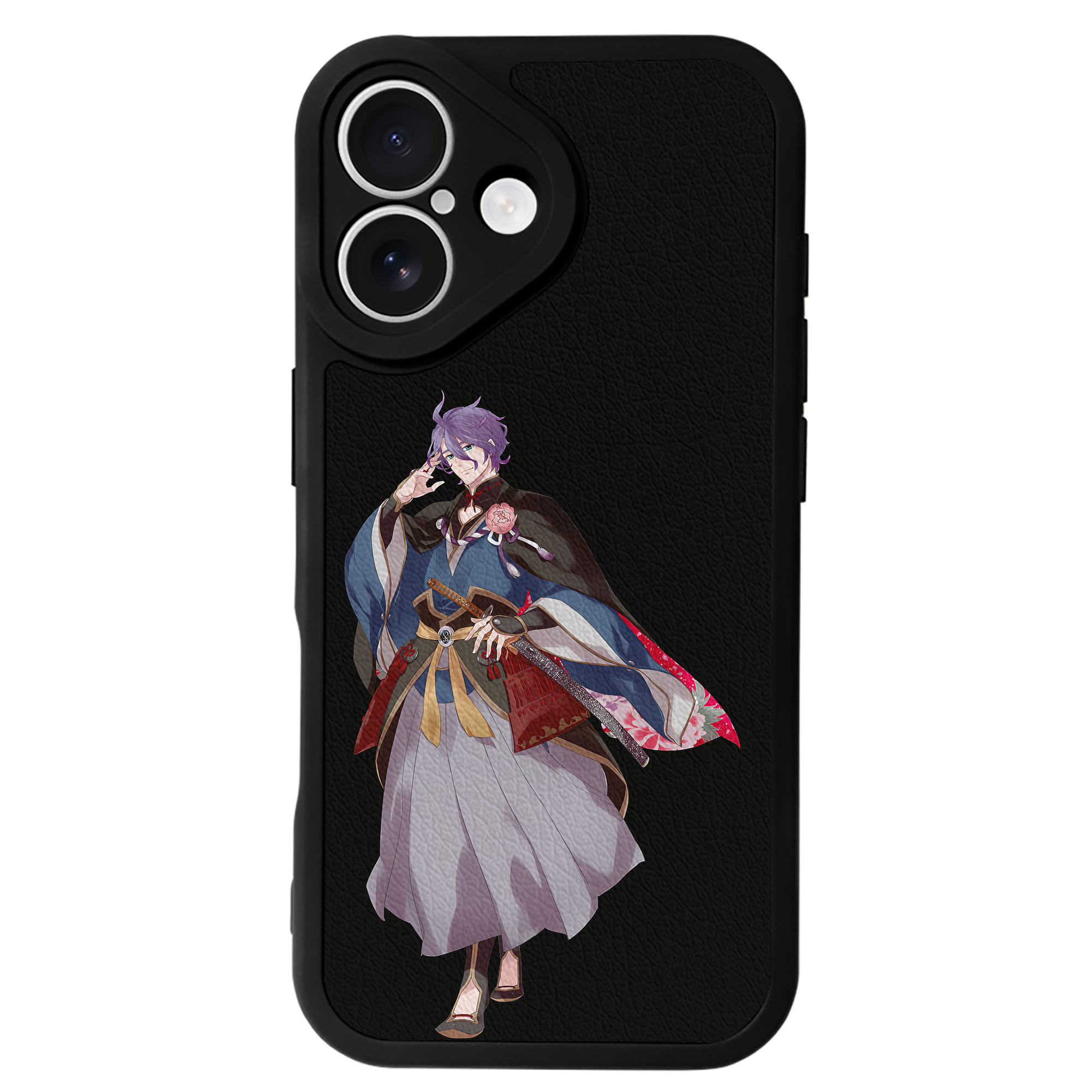 （画像用） 刀剣乱舞 Touken Ranbu 【iPhone 16シリーズ対応】シリコンスマホケース（レザー調） 材質：シリコン